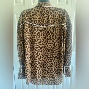 Western Style  Leopard Print Blouse size Small